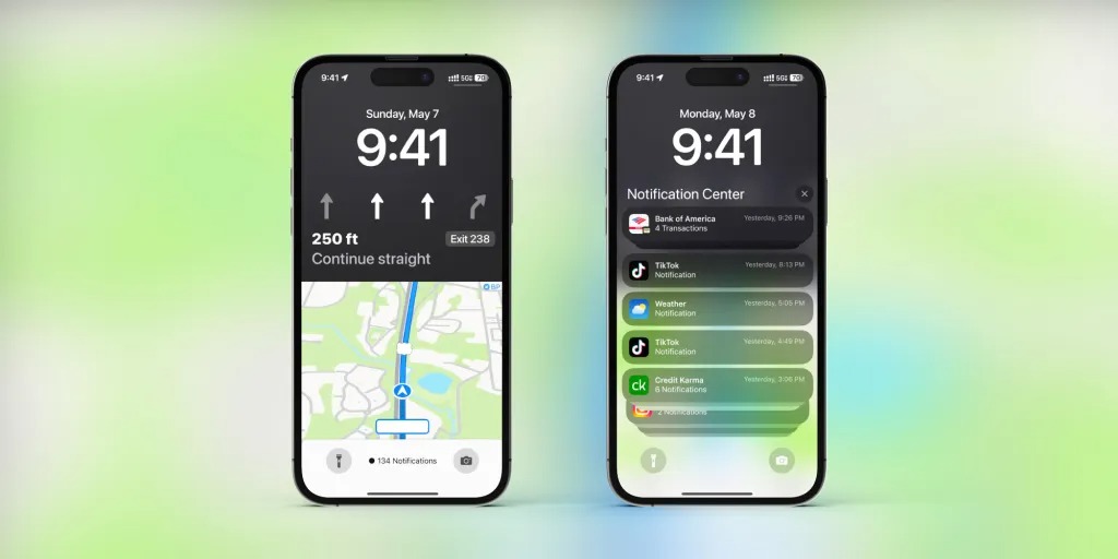 ios 17 maps lock screen live act