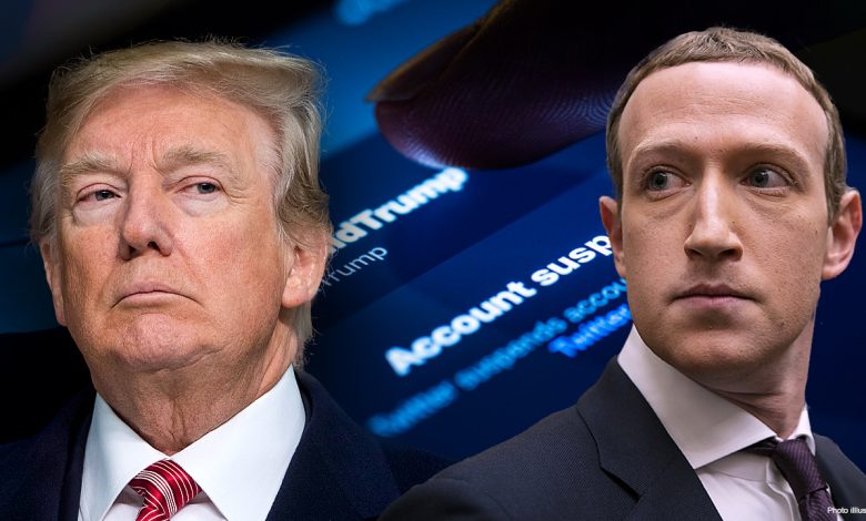 Trump Facebook Block Zuckerberg