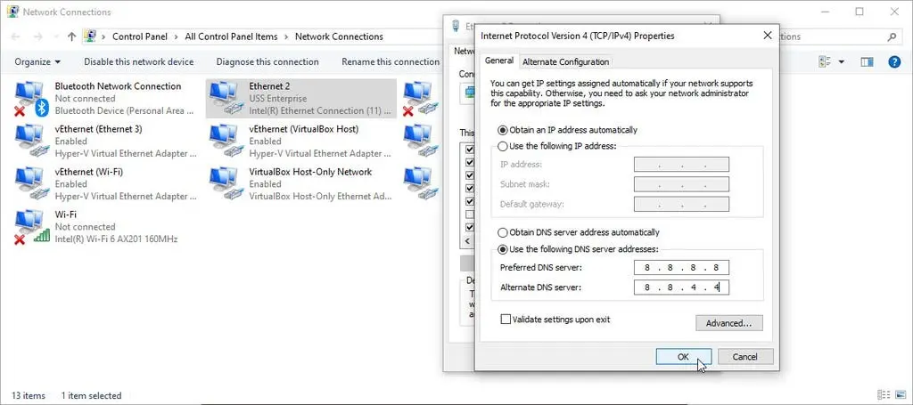 figure 4 how to change the dns s jpg