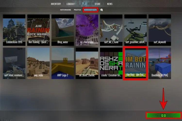 how to play CS2 workshop maps jpg