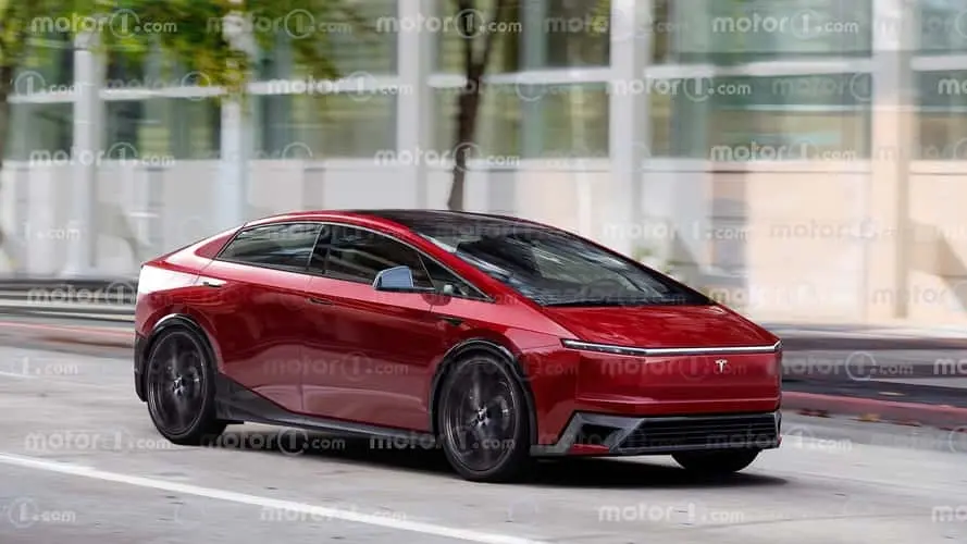 tesla model 2 il render di motor jpg